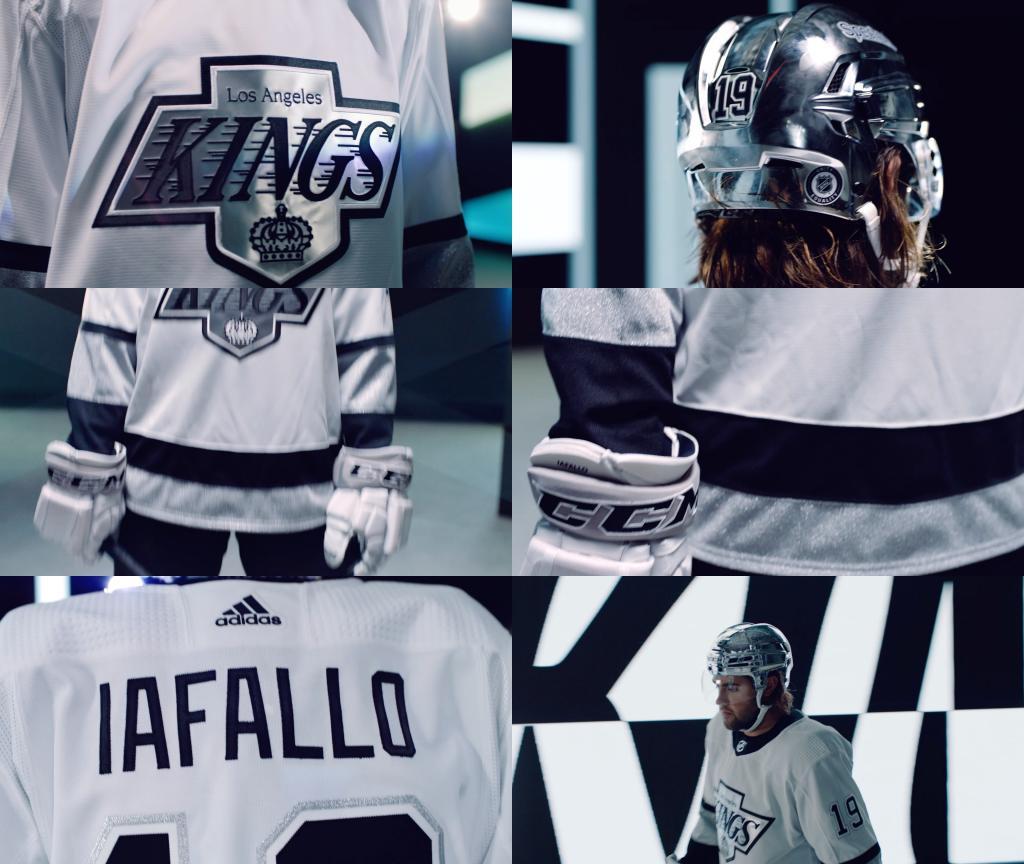 Kings introduce new uniforms featuring white gloves, chrome helmets and  vintage logo - HockeyFeed