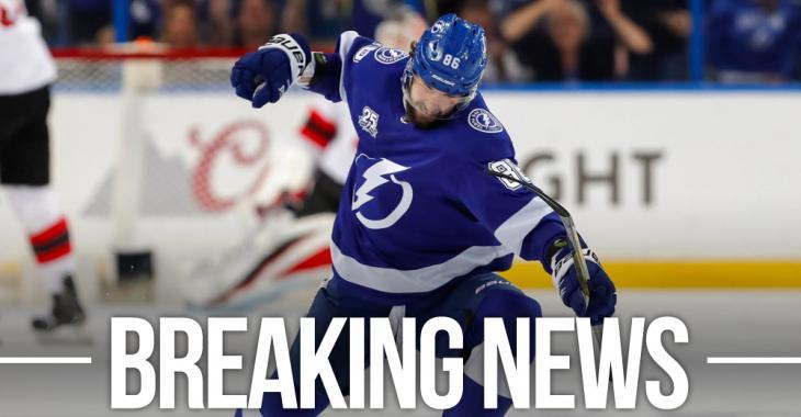 Kucherov out for the entire 2021 season, Lightning get $9.5 million in cap relief