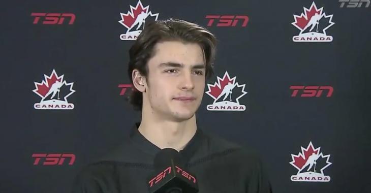 Team Canada’s Schneider with touching tribute to Humboldt Broncos at WJC