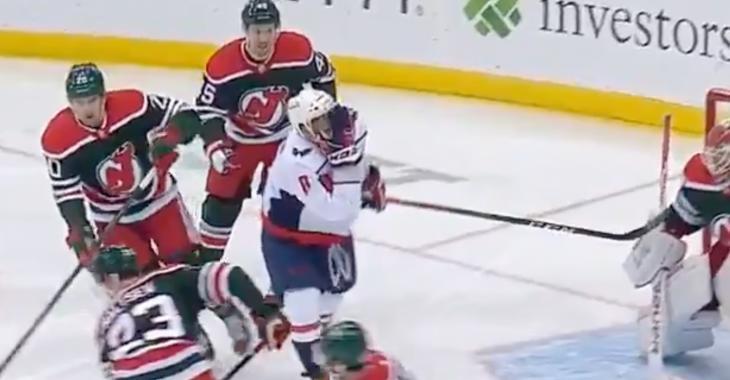 Alex Ovechkin acts like soccer player; fakes injury to get penalty 