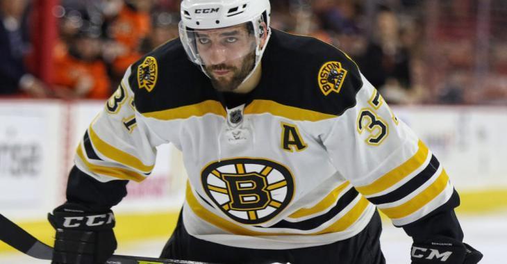 Bruins pull captain Patrice Bergeron out of the lineup minutes before game 