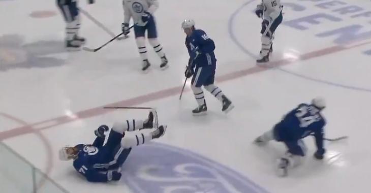 Concerns arise when Foligno and Matthews collide during Leafs' practice