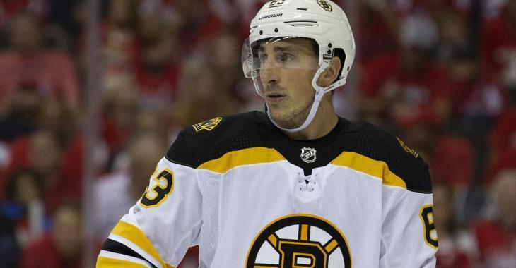 Brad Marchand plays hero after a Capitals fan is injured during warmups.