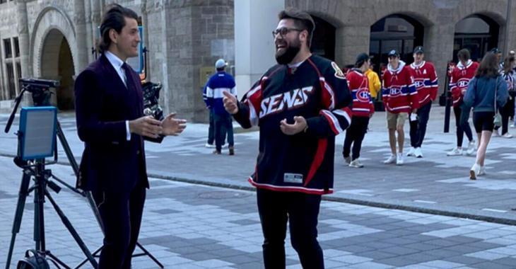 How one lucky Ottawa Senators fan took in Game 6 between Toronto and Montreal 