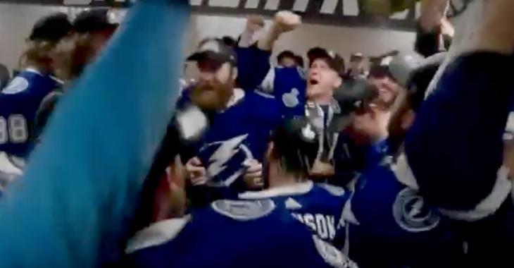 Tampa Bay Lightning continued to troll Habs during locker room celebration 