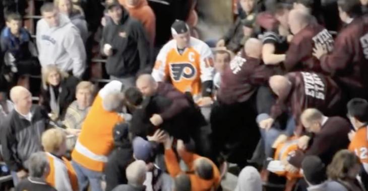 NHL fan fights caught on video
