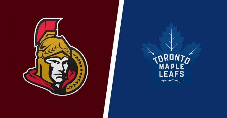 Early look at Leafs and Sens lineup ahead of tonight's Battle of Ontario.